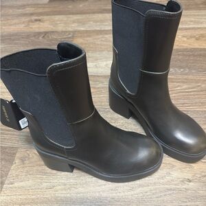 Forever 21 Black Heeled Boots